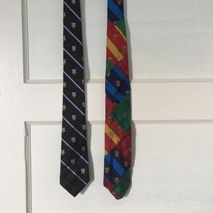 Lot of 2 rugby Ralph Lauren ties